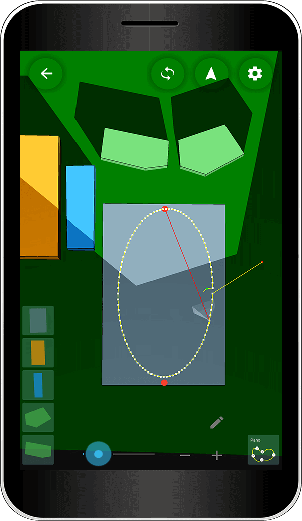 3D view of projections